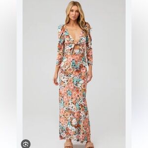 FOR LOVE AND LEMONS POLLY FLORAL DRESS